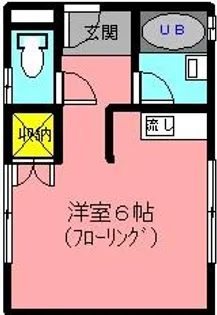 タウンハウス87【1階】の間取り
