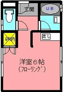 タウンハウス87【1階】の間取り