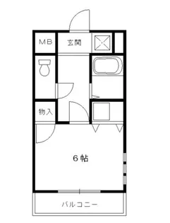 メリット伊丹【201号室】の間取り