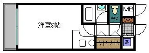 ステイタスマンション二日市【202号室】の間取り