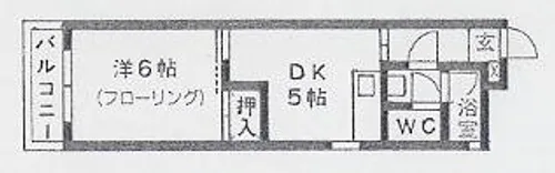 レジデンス高取【203号室】の間取り