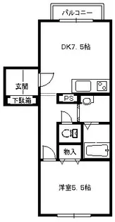ペイトンプレイス【301号室】の間取り