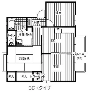 フレグランス南多田【2階】の間取り
