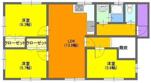 マスターズエル加茂562【3階】の間取り
