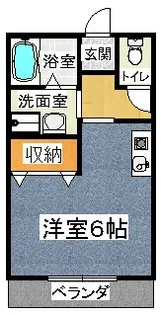 エストクール【107号室】の間取り