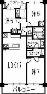 須磨コーストタワー【2205号室】の間取り
