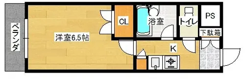 晴和ビル【404号室】の間取り