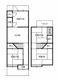 京都府京都市伏見区淀美豆町【一戸建】の間取り