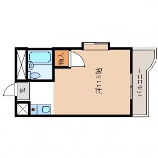 歯大前スカイマンション【603号室】の間取り