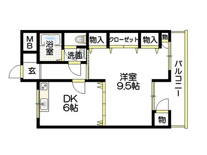 ロイヤルコーポ吉田【4階】の間取り