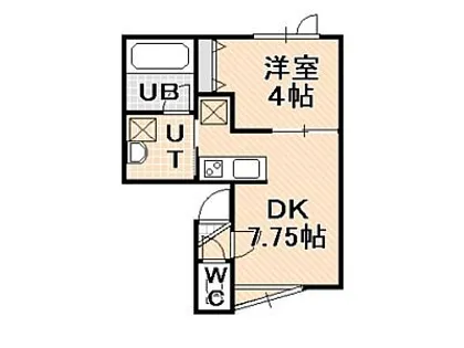 コンフォートあいの里【202号室】の間取り
