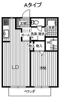 ラフォーレ柏原【2階】の間取り
