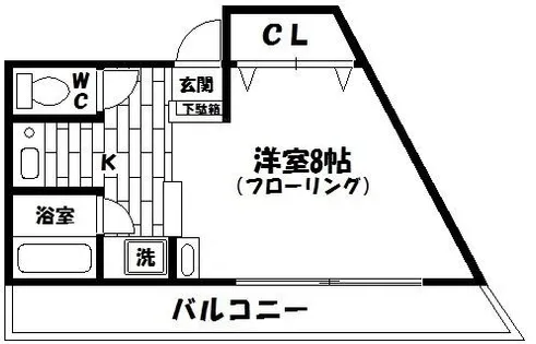 ハイツMOMO【3階】の間取り