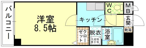 エクシード中原【2階】の間取り