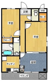 サンハイツ【202号室】の間取り