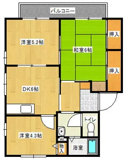 ソシア・グランデ【2階】の間取り