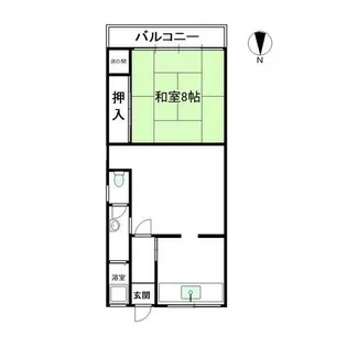 bloom北山【201号室】の間取り