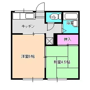 高橋レピュート【101号室】の間取り