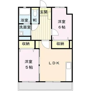 シャトー白百合【5階】の間取り