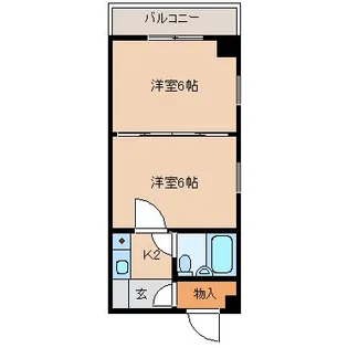 プリンセス今池【9階】の間取り