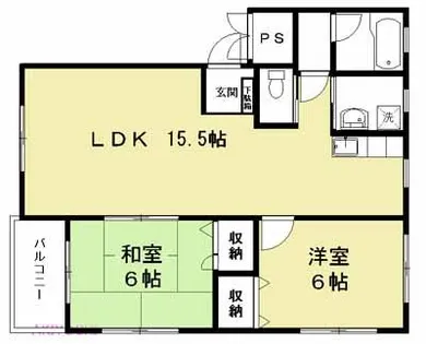 エスポワール鷹の巣【302号室】の間取り