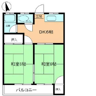 ステーションコーポ【202号室】の間取り
