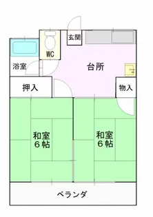 ステーションコーポ【202号室】の間取り