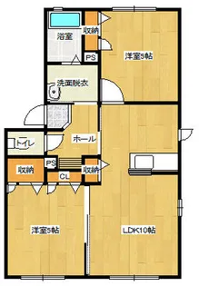 シャトーラフィット2004【1階】の間取り