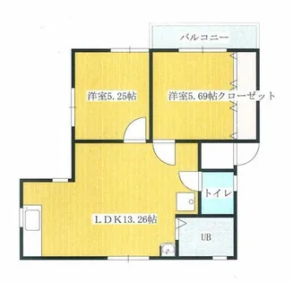 リゾーム宙【202号室】の間取り