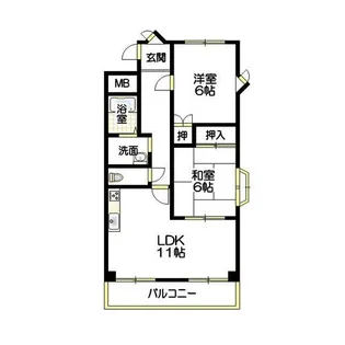 ヴィラ・パストラル【2階】の間取り