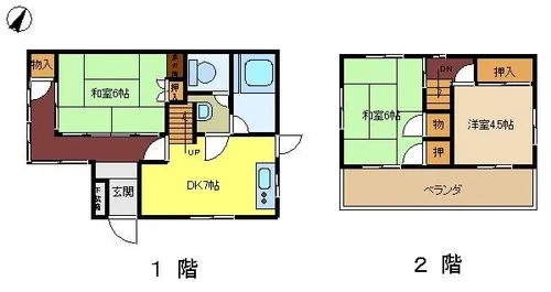 兵庫県神崎郡福崎町福崎新【一戸建】の間取り