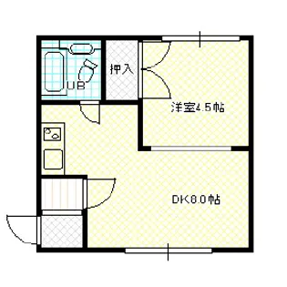 シャルム円山25【1-B号室】の間取り