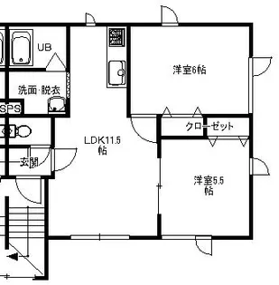 エクセリアコート新琴似【2階】の間取り
