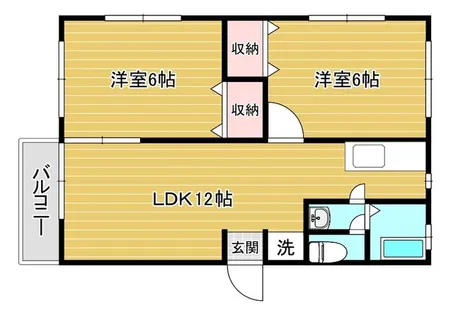 クリスタルメゾン上白川【A202号室】の間取り