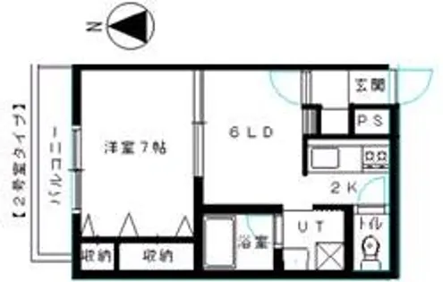 ディアコート北34条【402号室】の間取り