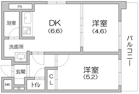 フォーラム六甲【5階】の間取り