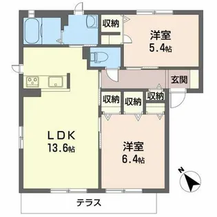 パラシオ・デル・ソル【1階】の間取り