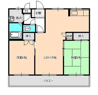 メゾン勝山【305号室】の間取り