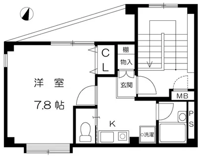 ルミエール六甲【4階】の間取り