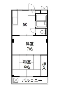 吉田マンション【202号室】の間取り