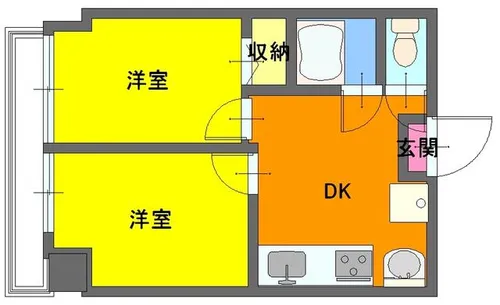 マスターズエル堺上5808【2階】の間取り