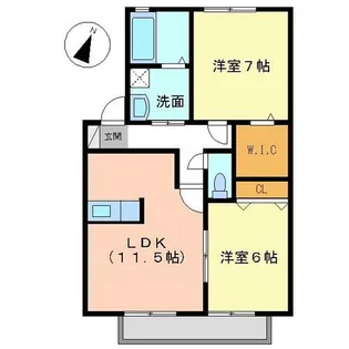 セピアコートⅡ【202号室】の間取り