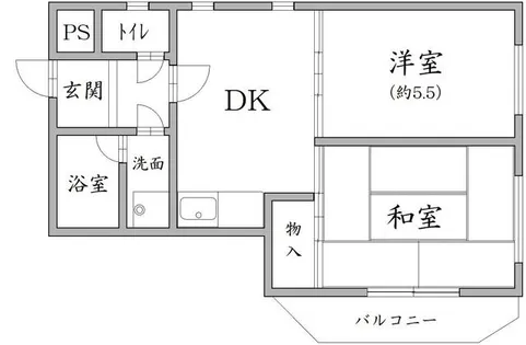 メゾン北村【2階】の間取り