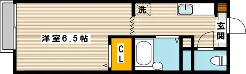 ヴィーブル天神【2階】の間取り