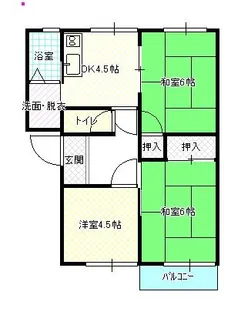 ロジェ浅川Ⅰ【2階】の間取り