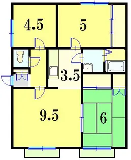 フェリシモヒルズ【201号室】の間取り