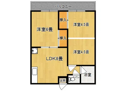 第2誠和荘【203号室】の間取り