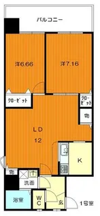 エリアグリーン【7階】の間取り