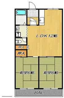 中野ハイツ【302号室】の間取り