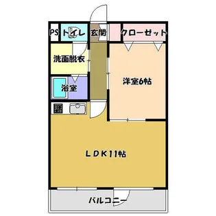ガーネット【103号室】の間取り